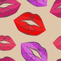 Illustration of beautiful lips.